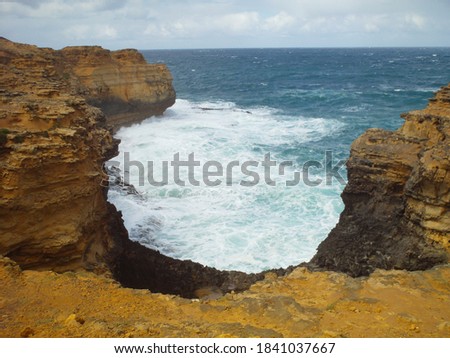The Grotto with blue sea