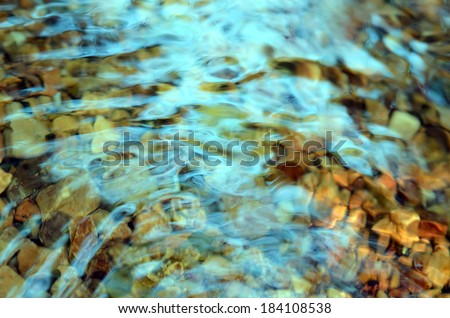 Close up of water in the river Royalty-Free Stock Photo #184108538