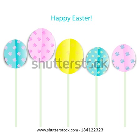 Happy Easter, vector illustration