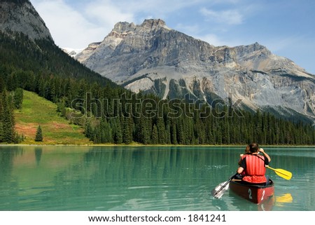 Emerald lake, Yoho National park, Canada Royalty-Free Stock Photo #1841241