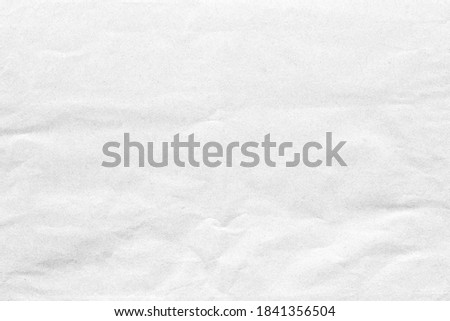 White crumpled kraft background paper texture