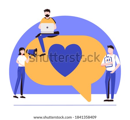 Vector colorful illustration of communication via the Internet, social networking,chat, video,news,messages,web site, search friends, mobile web graphics - Vector
