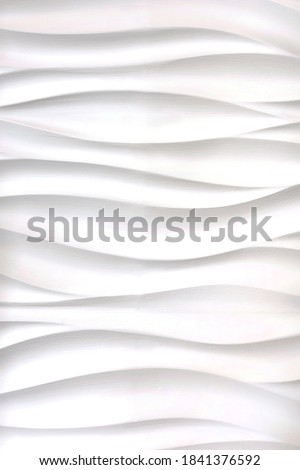 Monochrome waves  3d wall tile 