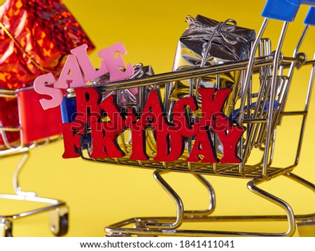 Black Friday, sales and discounts.On a light background-the words Black Friday and discounts.Cyber Monday sale .