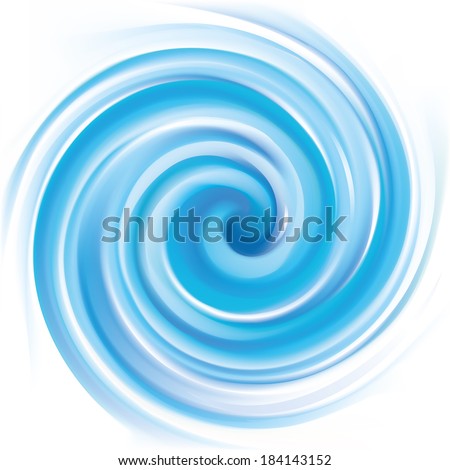 Vector background of blue swirling water texture 