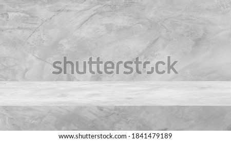 concrete texture table product display background with copy space.