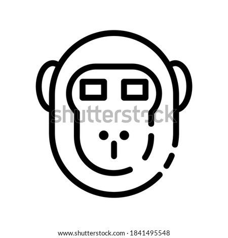monkey icon or logo isolated sign symbol vector illustration - high quality black style vector icons
