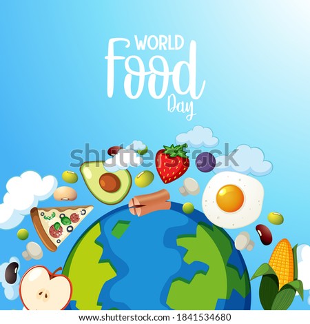 World food day banner  illustration