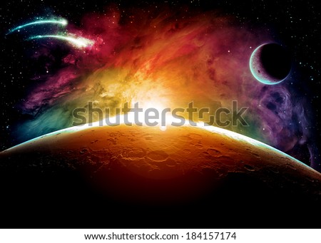 Colorful Planet Surface 