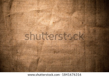 The back ground texture of sackcloth with the space for your text. Royalty-Free Stock Photo #1841676316