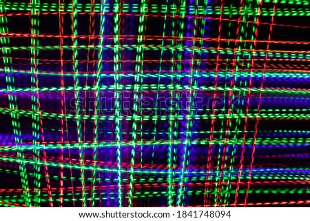 Neon lines of different colors. Abstract color background