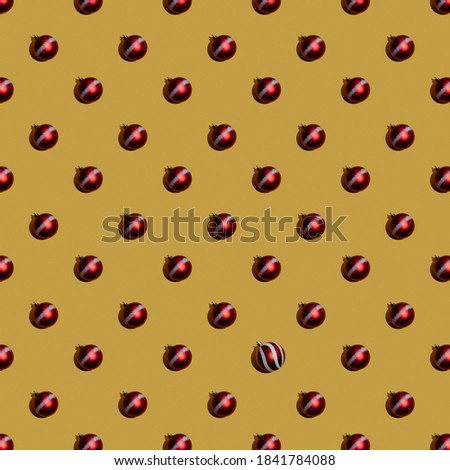 christmas balls, seamless pattern, wallpaper