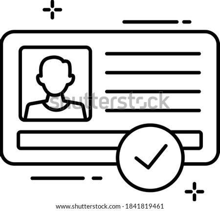 Social Security Card Number Vector Icon Design, Presidential elections 2020 in United States Symbol on White background, Verified Voters Concept,  Royalty-Free Stock Photo #1841819461