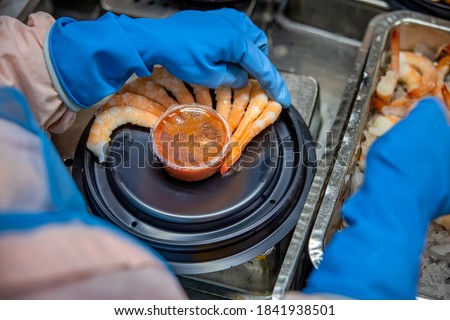 Process shrimp ring at factory in Vietnam