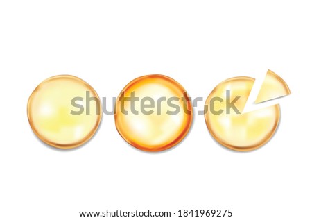 Pizza Bread Ingredients vector illustration isolated on white background