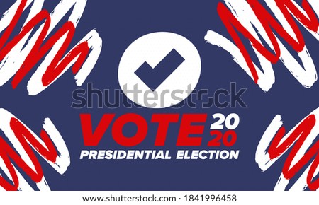 Presidential Election 2020 in United States. Vote day, November 3. US Election