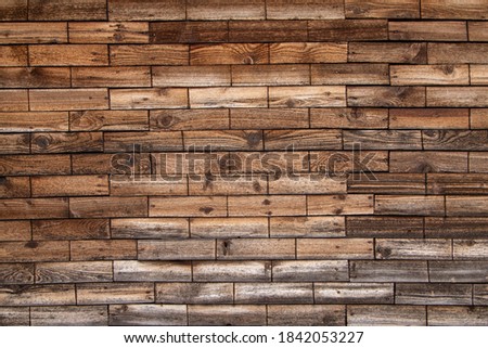Background from horizontal planks, wood texture with copy space