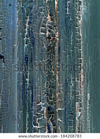 Abstract composition from a wooden painted old door 
