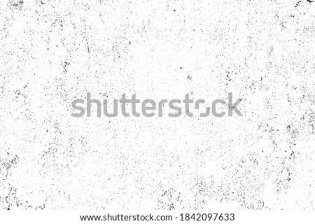 Aged old coarse fine grain layer. Grimy flaky scrub small gritty dust covering grunge wall. Messy hard crust of retro surface. Flecked speckle mud, debris trash, splatter blotch for overlay 3d design Royalty-Free Stock Photo #1842097633