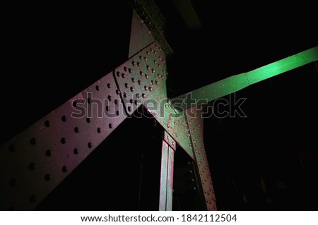 A view on a span of a bridge