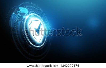 Protection network security computer and safe your data concept. Digital crime by an anonymous hacker Royalty-Free Stock Photo #1842229174