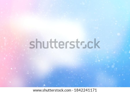 abstract Christmas background with snow
