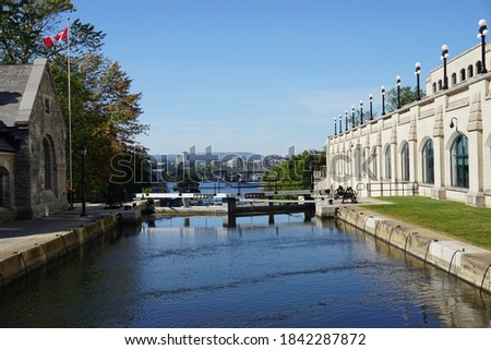 Summer time in Ottawa near the Rideau canal Royalty-Free Stock Photo #1842287872