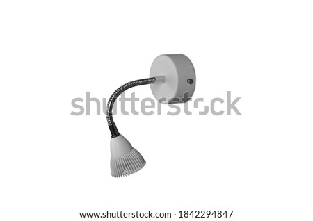 Modern picture light for decorate interior isolated on white background