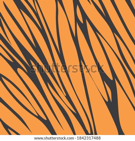 background for printing animals on an orange background with black stripes. Zebra, Cheetah, leopard, tiger