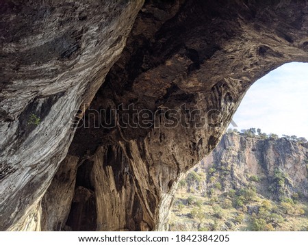 Ceiling of shanidar cave, Erbil, Kurdistan, Irak.