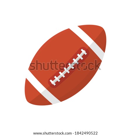 Rugby ball icon design isolated on white background