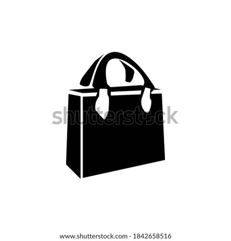 illustration vektor graphic of shop bag fit for logo design company 
