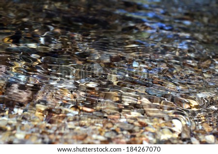 Close up of water in the river  Royalty-Free Stock Photo #184267070