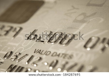 Credit card background Vintage