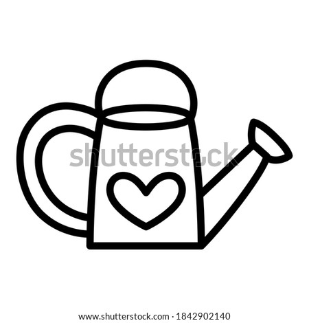 Isolated gardening watering can icon - Vector illustration