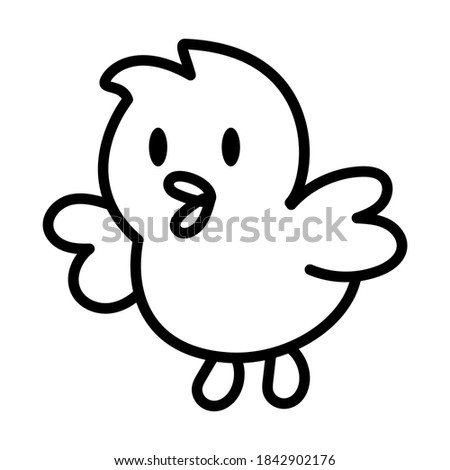 Isolated chicken icon. Farm animal - Vector illustration
