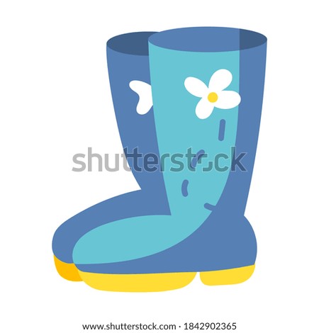 Isolated rain boots icon - Vector illustration design