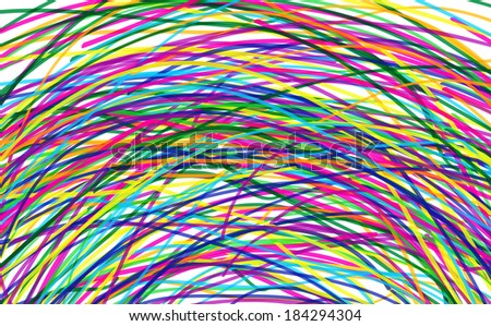 Abstract rainbow curved lines.