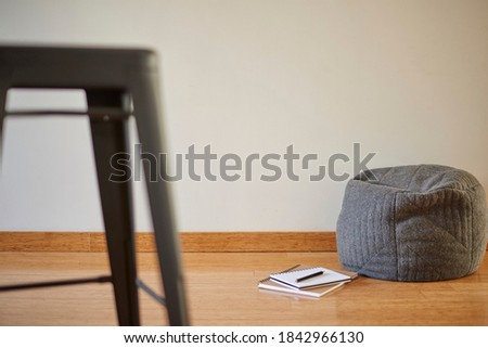 A photo of a office setup at home