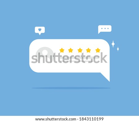 design about simple icon review Royalty-Free Stock Photo #1843110199
