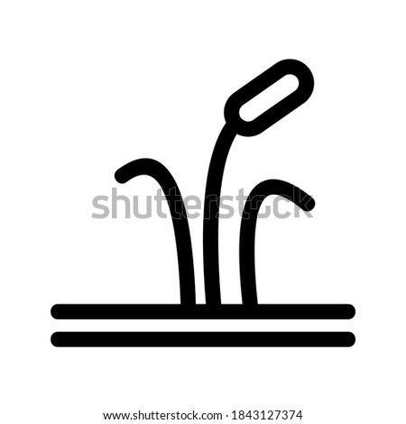 Reeds icon or logo isolated sign symbol vector illustration - high quality black style vector icons
