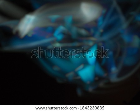 Blurred blue light for abstract background