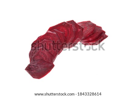 ripe beet isolated on white background
