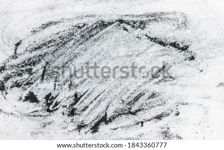 Explosive powder black on white background. Abstract background