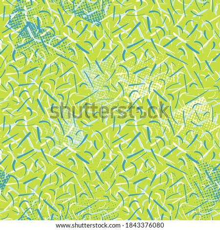 Abstract urban seamless pattern with chaotic hand drawn strokes