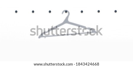 Hanger simple silhouette. Modern, minimalist icon in stylish colors. Web site page and mobile app design element.