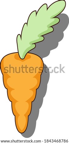 Carrot vector cartoon good for design assets