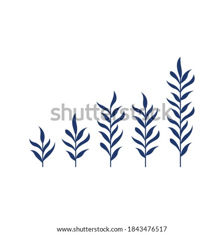 Beauty leaf vector icon design template