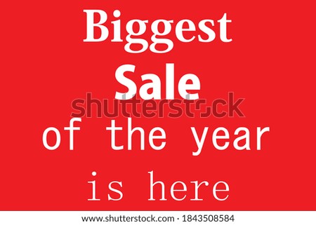 biggest sale of the year is here
