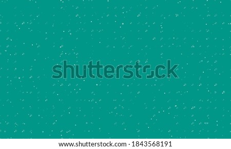 Seamless background pattern of evenly spaced white exploding party poppers of different sizes and opacity. Vector illustration on teal background with stars
